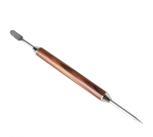 ابزار دو سر باریستا با دسته چوبی