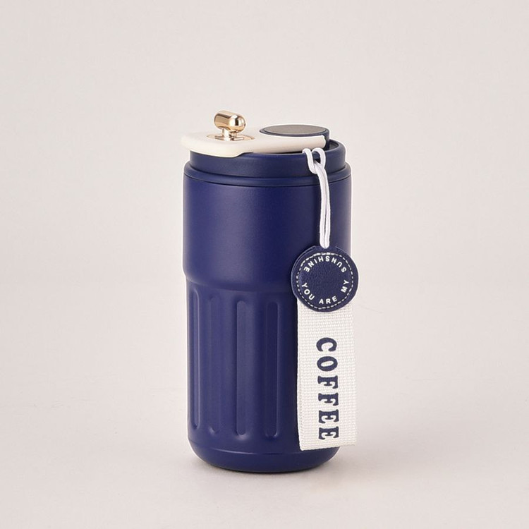 تراول ماگ سورمهای دماسنجدار با بند سفید