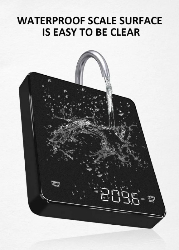 ترازوی حرفه ای باریستا ضدآب برای اندازه گیری وزن و زمان دم آوری قهوه