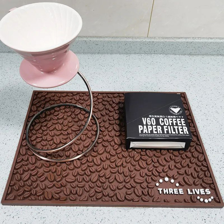 مت بار 45*30 سانتی متر با طرح دانه قهوه مناسب آماده سازی اسپرسو