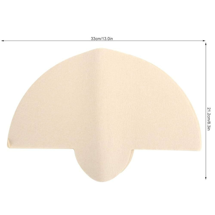 فیلتر کاغذی نیم دایره 40 عددی در سایز اندازه گیری شده