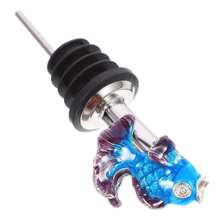 آرام ریز نوشیدنی و روغن با طرح فانتزی ماهی بصورت برعکس در تصویر