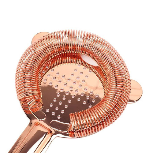 استرینر بار استیل رزگلد برای صاف کردن نوشیدنی و کوکتل