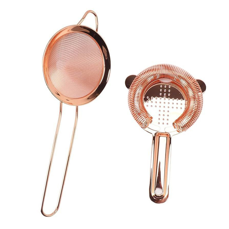 نمای استرینر رزگلد کنار صافی توری رزگلد در عکس دوتایی