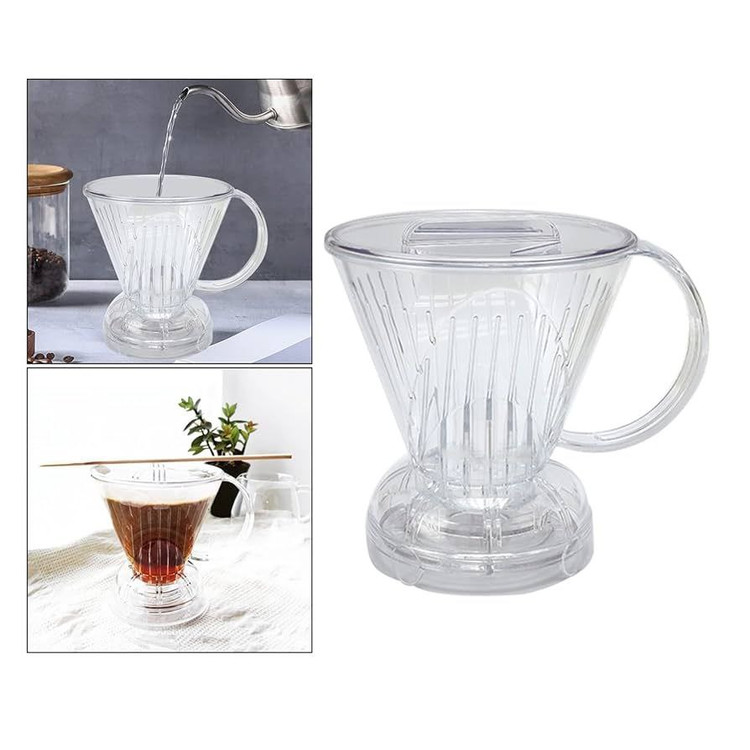 قهوه ساز پلاستیکی شفاف مقاوم در نمایه عکس مختلف