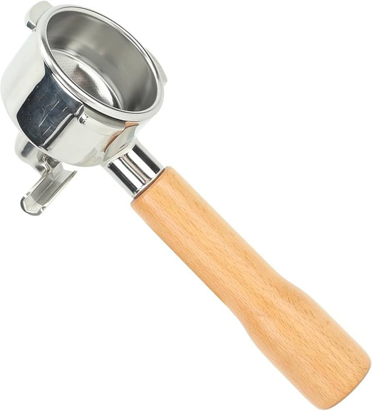 دسته پرتافیلتر دوناودونی سه پین 51 با دسته چوبی بلند مناسب اسپرسوساز