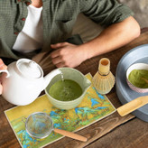 نمایش دم آوری چای ماچا ست ۷ تکه بامبو ژاپنی