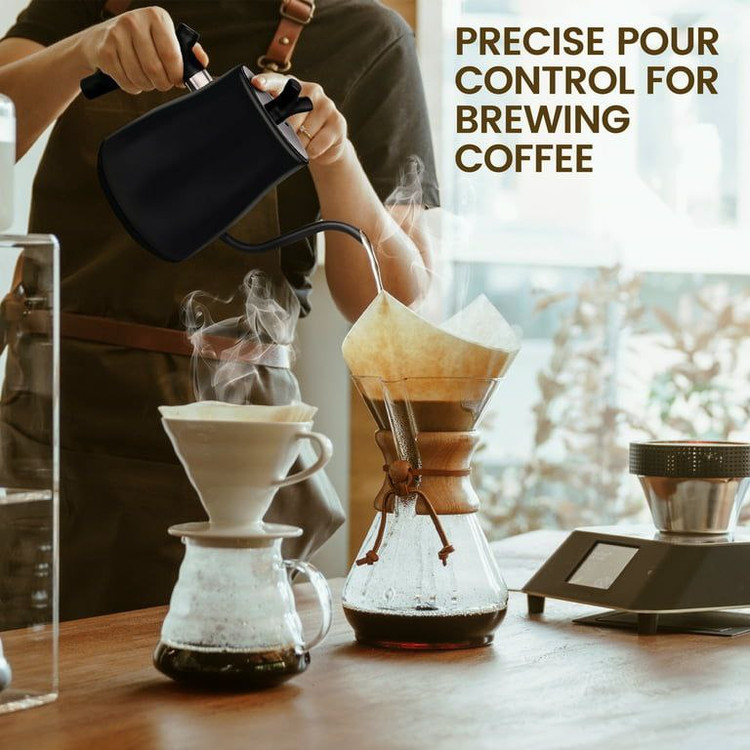 دمآوری قهوه با کتری برقی گوسنک هویران مدل 562X در حالت پوراور