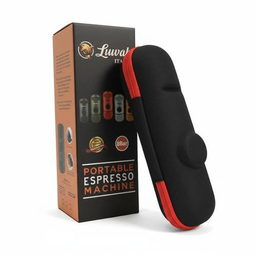 دستگاه اسپرسوساز پرتابل پودری لوواک با پمپ دستی 8 بار و طراحی سبک و قابلحمل همراه جعبه