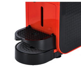 نمایش سینی چکه گیر اسپرسوساز کپسولی تک کاره جیپاس مدل GCM41509 به رنگ قرمز